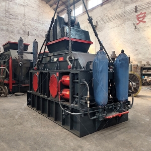 中型1000x700半自动液压对辊蜜柚免费观看视频在线发货 破碎石料