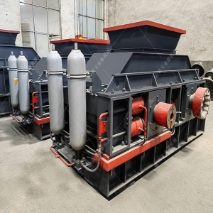 1208大型半自动液压对辊蜜柚免费观看视频在线发货 破碎鹅卵石